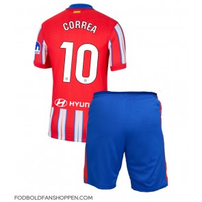 Atletico Madrid Angel Correa #10 Hjemmebanetrøje Børn 2024-25 Kortærmet (+ Korte bukser)